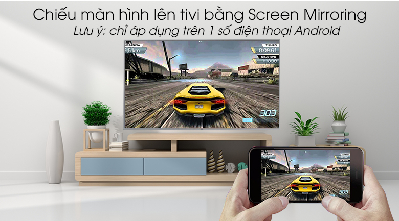 Smart Tivi QLED Samsung 4K 49 inch QA49Q65R - chiếu màn hình