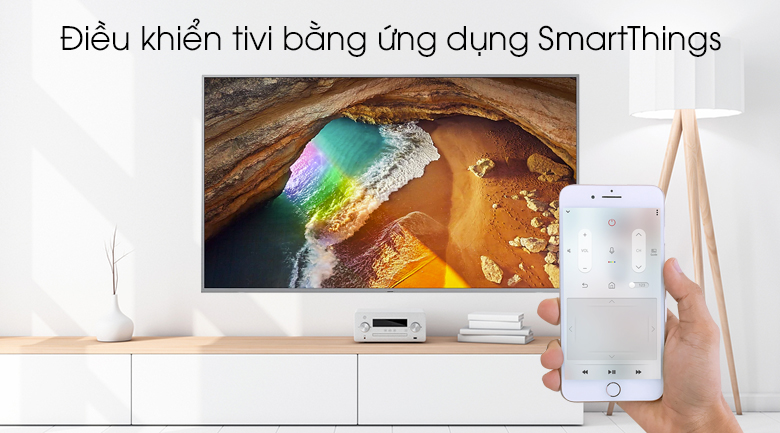 Smart Tivi QLED Samsung 4K 49 inch QA49Q65R - điều khiển tivi