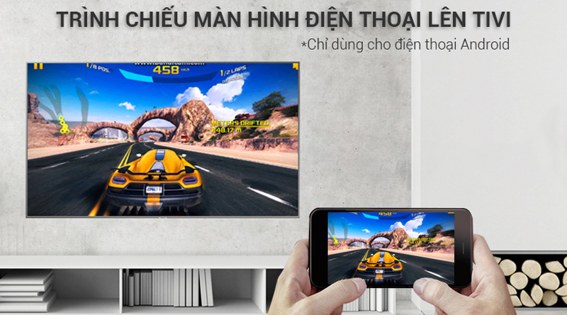 Smart Tivi Samsung 4K UA55NU7400 Trình chiếu màn hình điện thoại