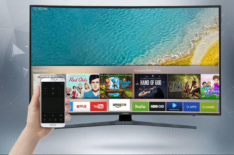 Smart Tivi Cong Samsung 4K 55 inch UA55KU6500 Điều khiển tivi bằng smart view