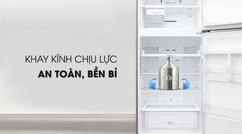 Kính chịu lực - Tủ lạnh LG Inverter 393 lít GN-L422PS