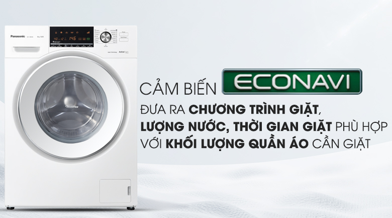 Cảm biến Econavi - Máy giặt Panasonic Inverter 8 Kg NA-128VG6WV2