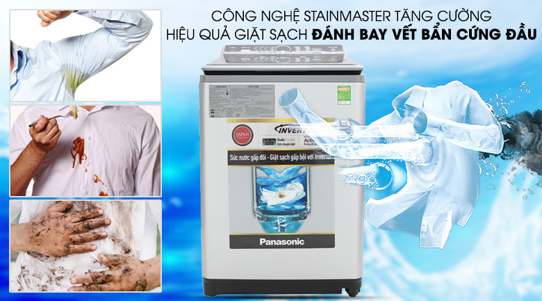 Công nghệ giặt StainMaster - Máy giặt Panasonic Inverter 11.5 Kg NA-FS11X7LRV