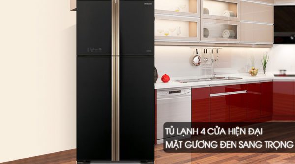 Tủ lạnh Hitachi Inverter 509 lít R-FW650PGV8 GBK