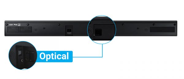 Loa Soundbar 2.2 Samsung HW-J250/XV - Kết nối loa với tv qua cổng Optical