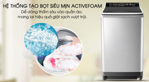 Active Foam - Máy giặt Panasonic Inverter 10 Kg NA-FS10X7SRV