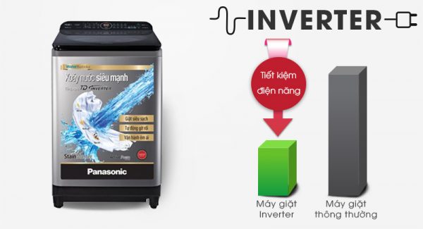 Máy giặt Panasonic Inverter 12.5 Kg NA-FD12XR1LV - Tiết kiệm điện với công nghệ biến tần Inverter