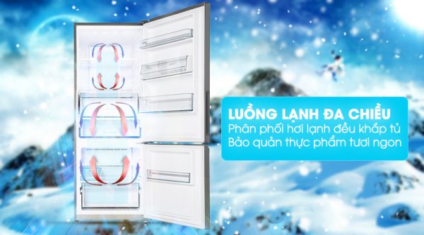 Hơi lạnh tỏa đều với công nghệ làm lạnh Panorama - Tủ lạnh Panasonic Inverter 290 lít NR-BV320QSVN