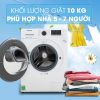 Khối lượng giặt 10 kg - Máy giặt Samsung Addwash Inverter 10 kg WW10K54E0UW/SV