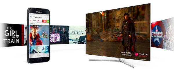 Smart Tivi QLED 4K Samsung 49 Inch QA49Q7F trình chiều màn hình lên tivi