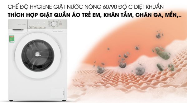 Chế độ hygiene giặt nước nóng - Máy giặt Panasonic Inverter 10 Kg NA-120VG6WV2