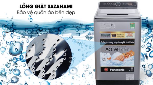 Lồng giặt SAZANAMI - Máy giặt Panasonic 10 kg NA-F100V5LRV