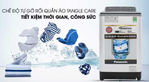 Chế độ tự động gỡ rối Tangle Care - Máy giặt Panasonic Inverter 9.5 Kg NA-FS95X7LRV