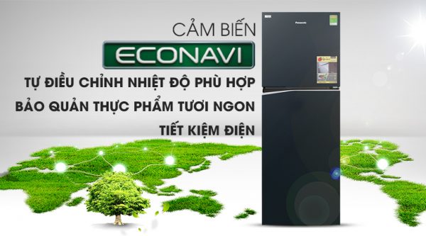 Cảm biến Econavi - Tủ lạnh Panasonic Inverter 306 lít NR-BL340GAVN