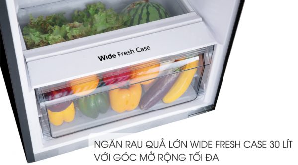 Ngăn rau quả lớn Wide Fresh Case - Tủ lạnh Panasonic Inverter 306 lít NR-BL340GAVN