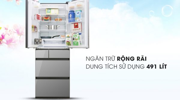 Dung tích 491 lít - Tủ lạnh Panasonic Inverter 491 lít NR-F503GT-X2