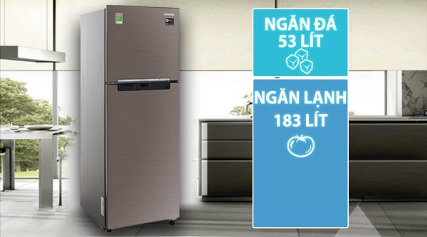 Tủ nhỏ gọn nhưng dung tích chứa lại lớn - Tủ lạnh Samsung Inverter 236 lít RT22M4032DX/SV