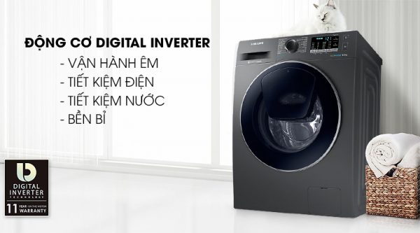 Công nghệ Digital Inverter - Máy giặt Samsung AddWash Inverter 8.5 kg WW85K54E0UX/SV