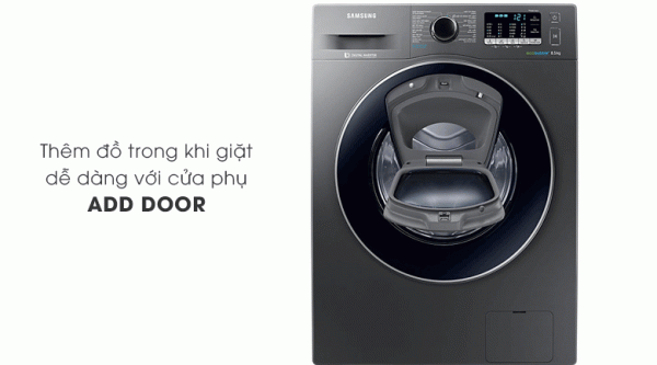 Tính năng thêm đồ giặt Add Door - Máy giặt Samsung AddWash Inverter 8.5 kg WW85K54E0UX/SV